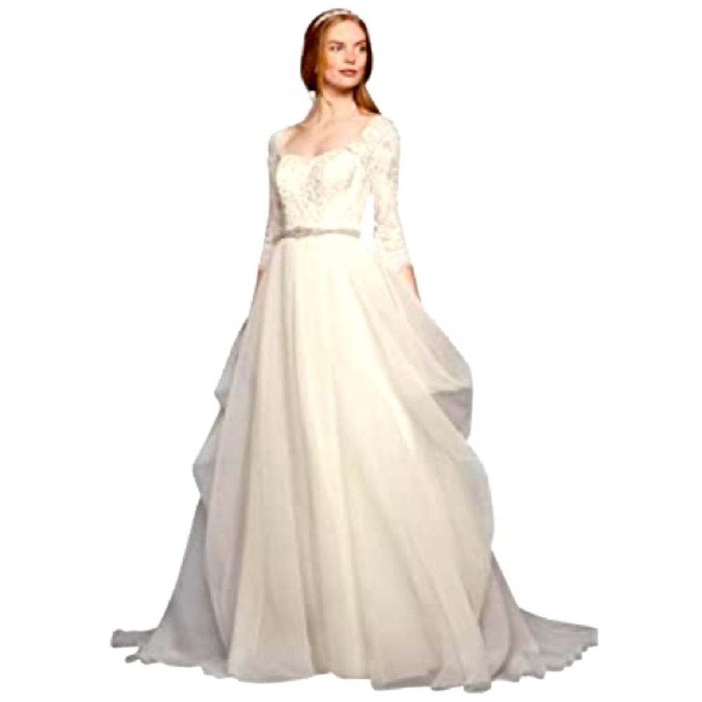 Oleg Cassini organza wedding dress